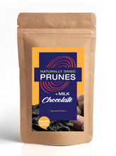 Load image into Gallery viewer, Naturally Dried Prunes + Milk Chocolate 180g