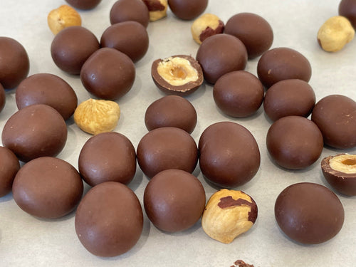 Roasted Hazelnuts + Caramel Chocolate