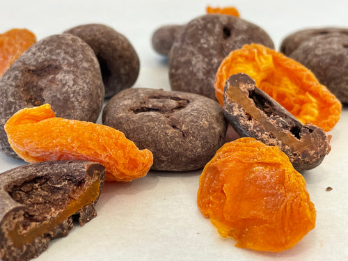 Aussie Apricot Halves with Dark Chocolate - 120g